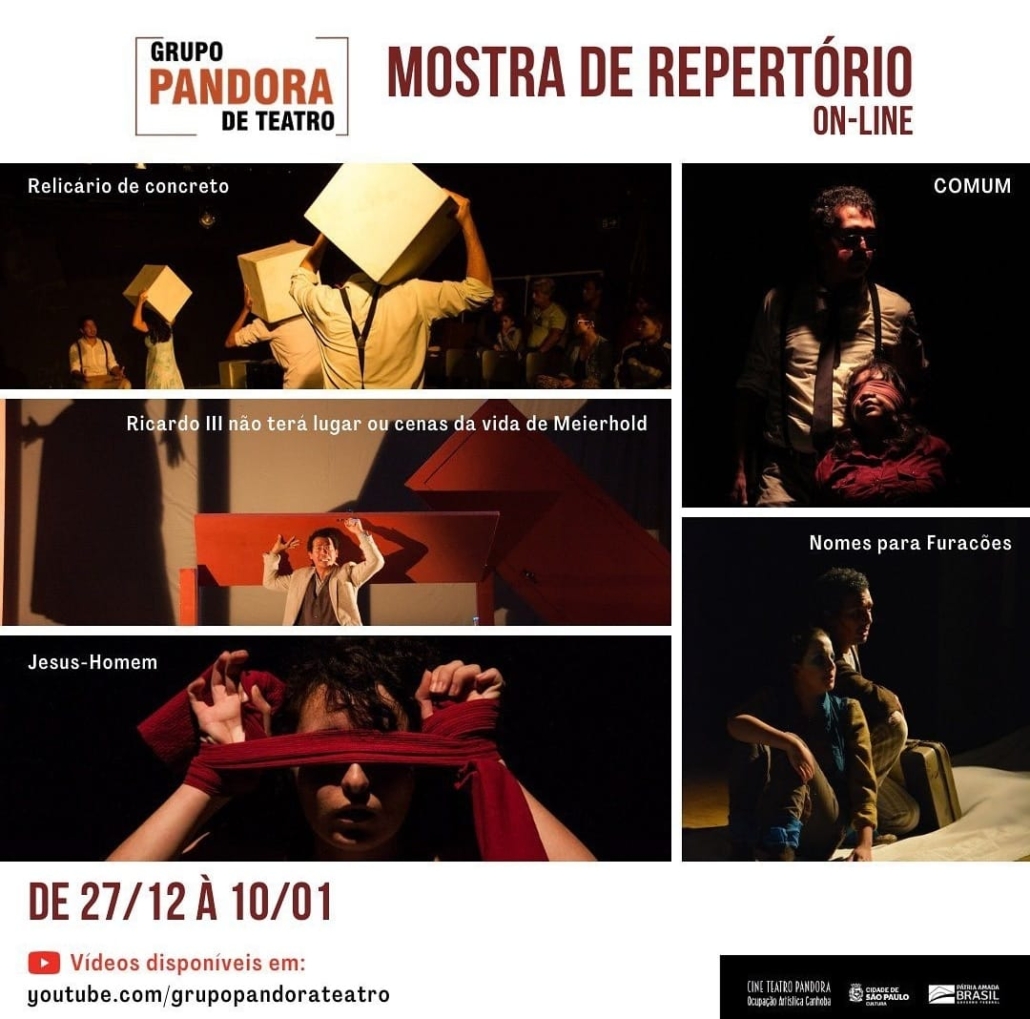 Grupo Pandora de Teatro - Mostra de Repertório On Line